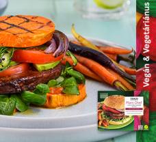 Gombás hamburgerek édesburgonya-zsemlében