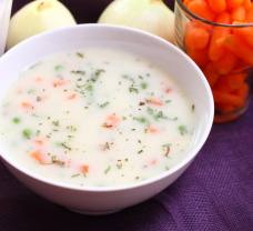 Tárkonyos csirkeragu leves