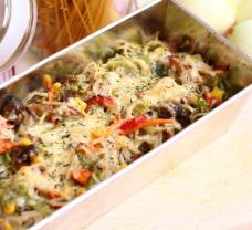 Rakott tészta kukoricával