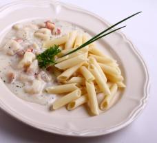 Bacon-ös tejszínes halragu