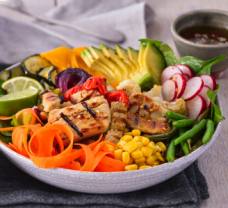 Buddha tál grillezett zöldségekkel