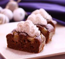 Diós-étcsokis sütemény